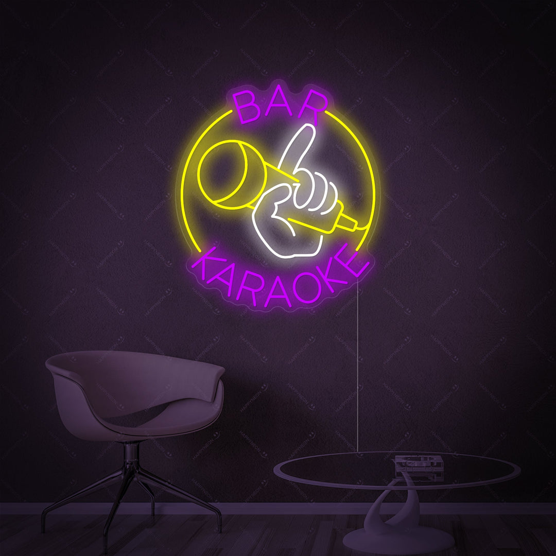 "Karaoke Bar" Neonbord