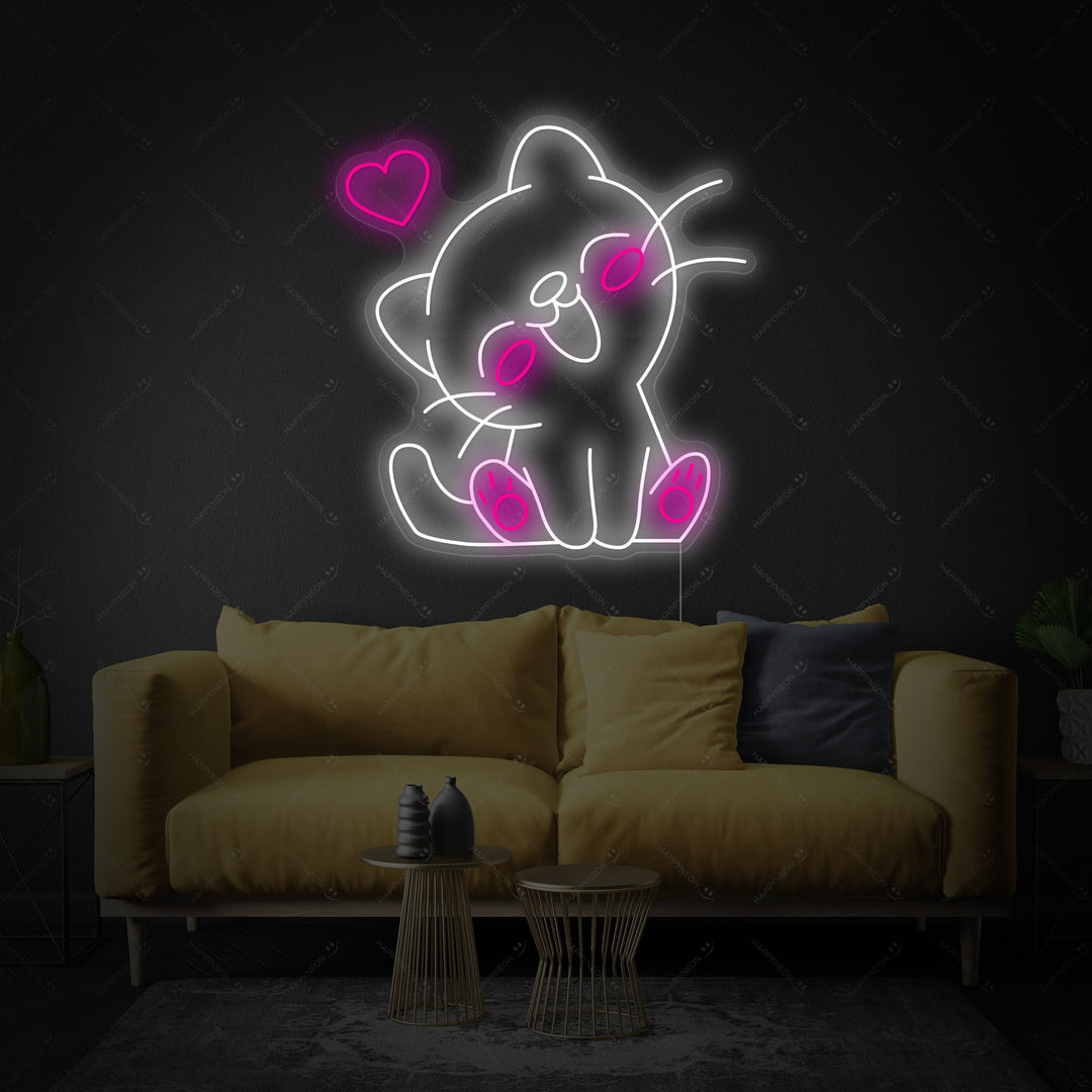"Kawaii Kat" Neonbord
