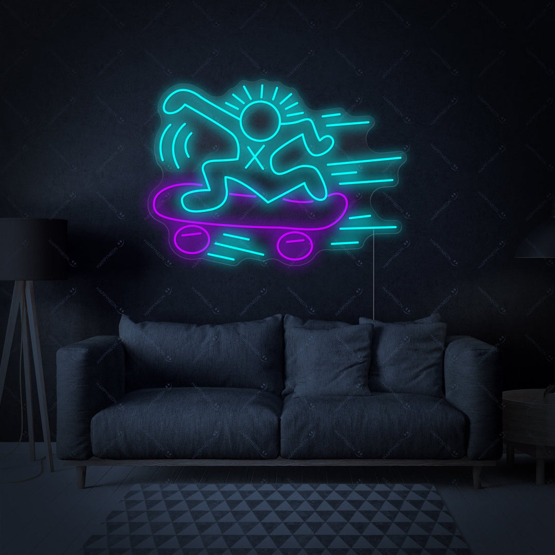 "Kh Skateboard" Neonbord