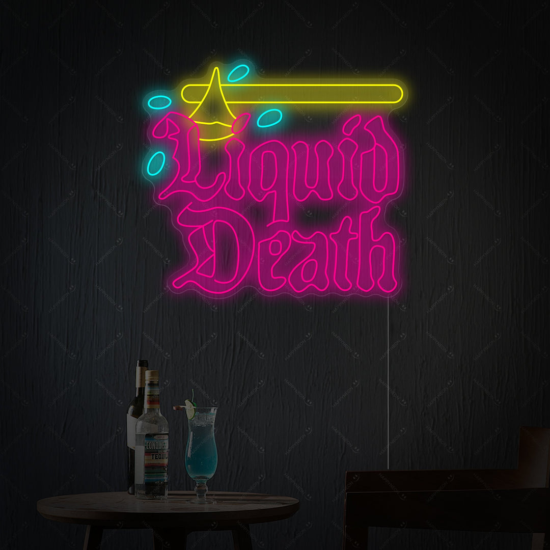 "Liquid Death" Neonbord