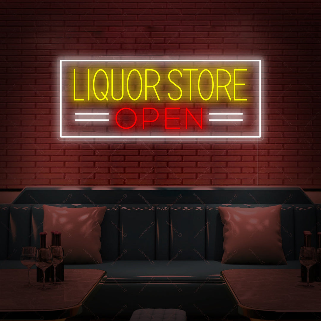 "Liquor Store Open" Neonbord