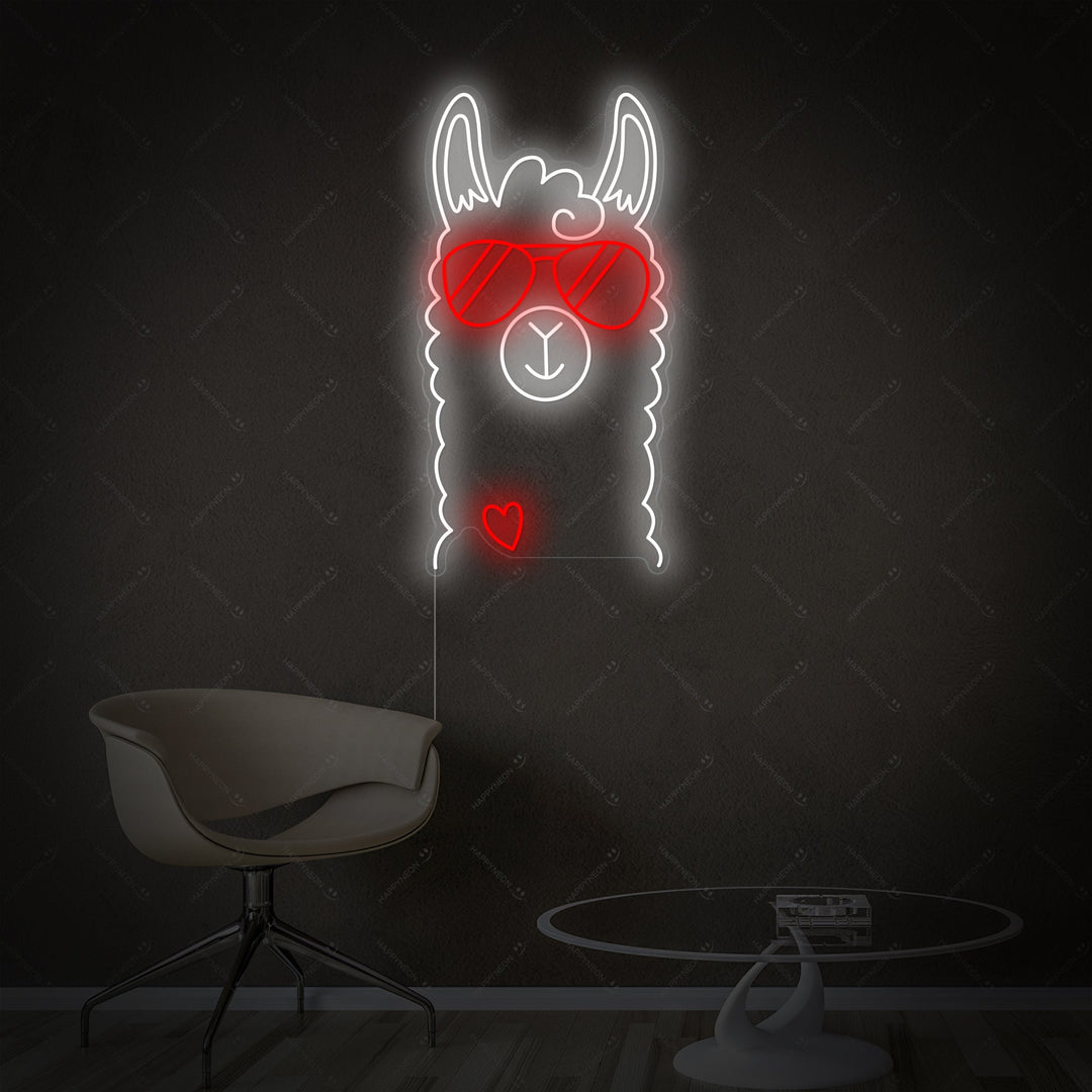 "Lama" Neonbord