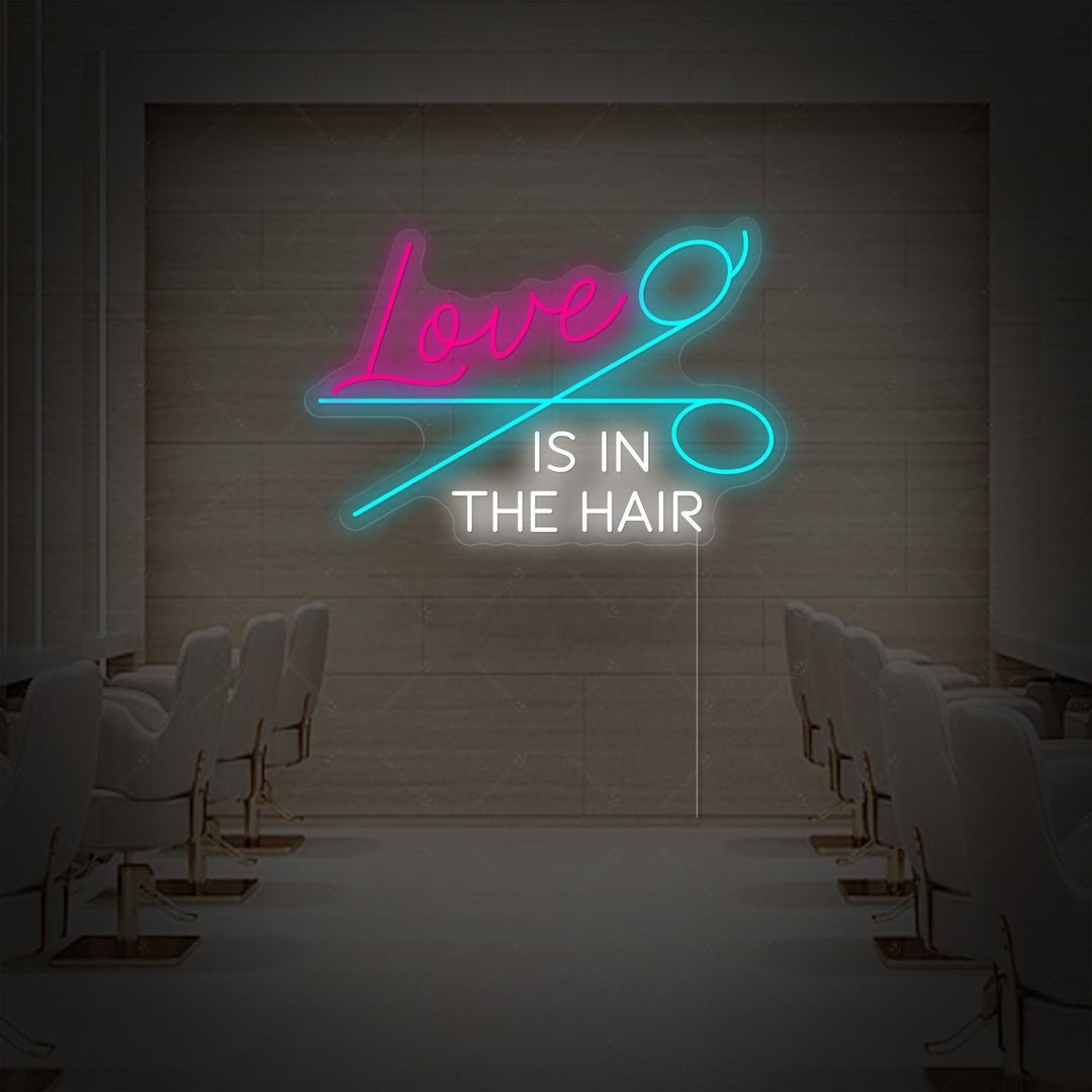 "Love Is In The Hair" Neonbord