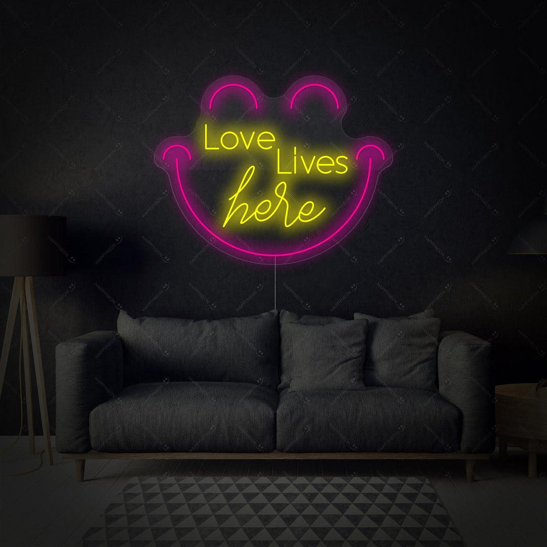 "Love Live Here" Neonbord