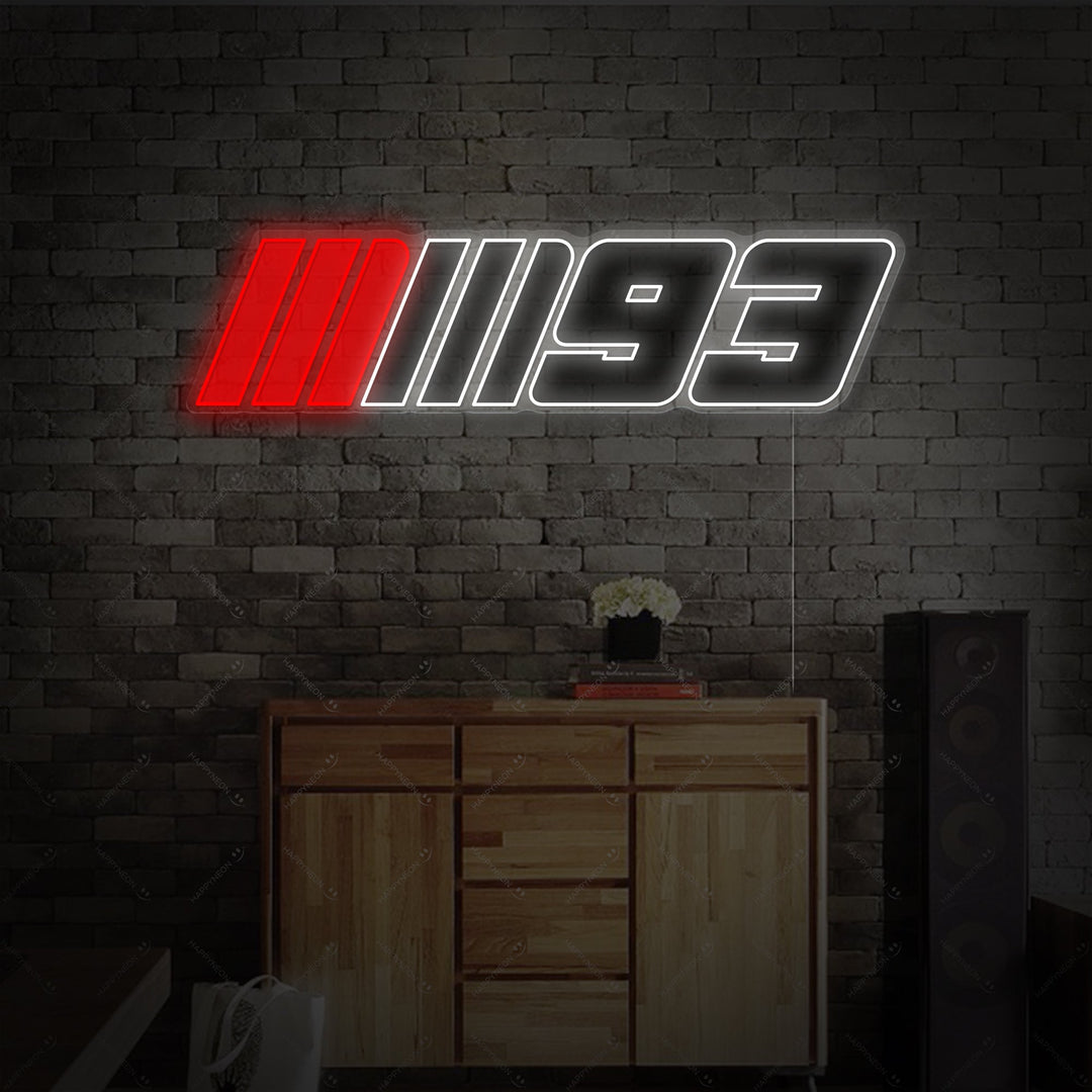 "Marc Marquez 93 Race-logo" Neonbord