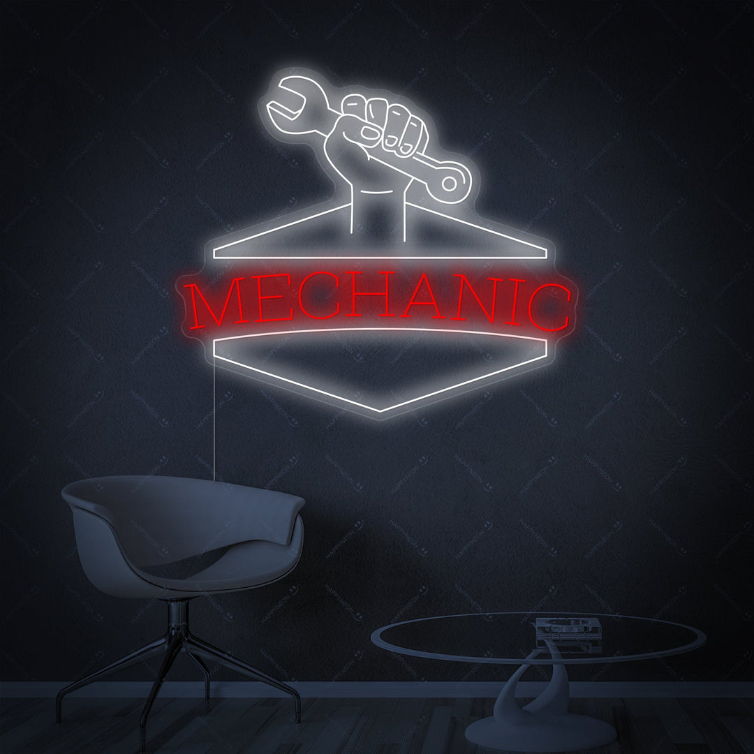 "Mechanic" Neonbord