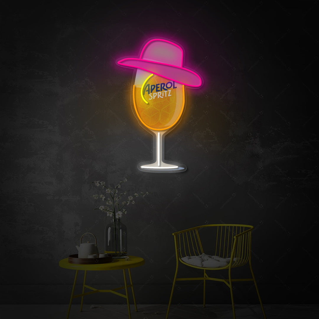 "Miss Aperol" Neonbord