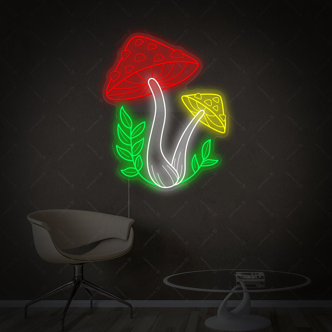 "Paddestoel" Neonbord