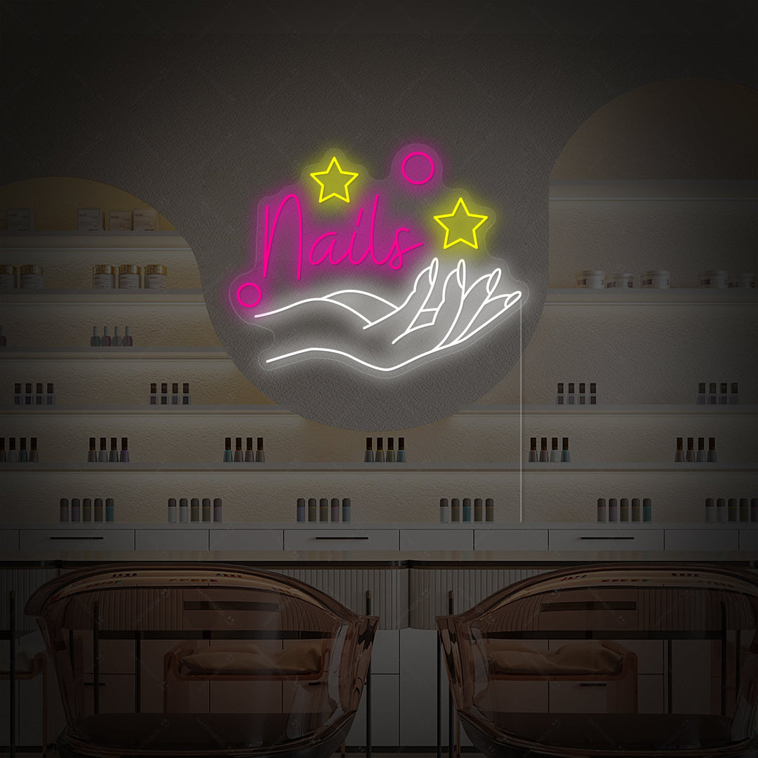"Nagel Salon" Neonbord