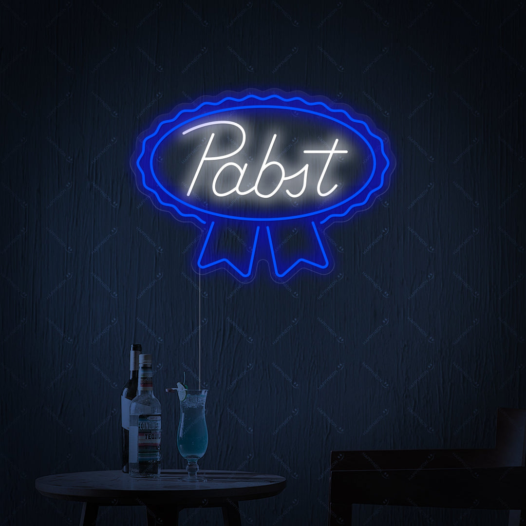 "New Pabst Blue Ribbon Lager Ale" Neonbord