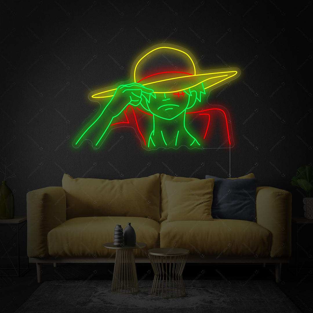 "One Piece Monkey" Neonbord