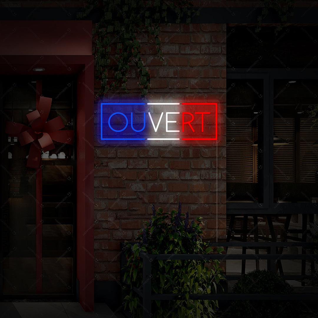 "Ouvert" Neonbord