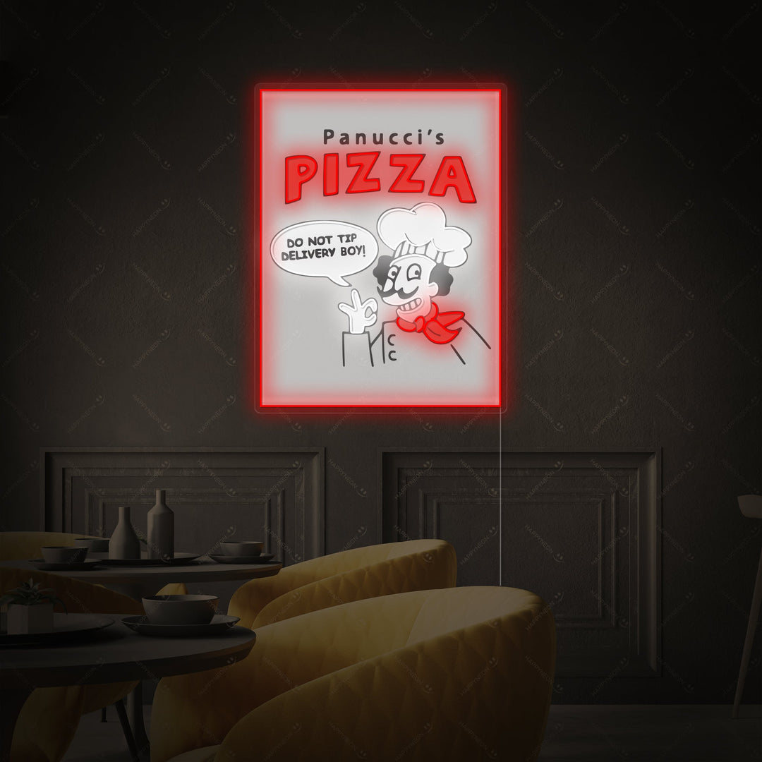 "Panucci's Pizza" Neonbord