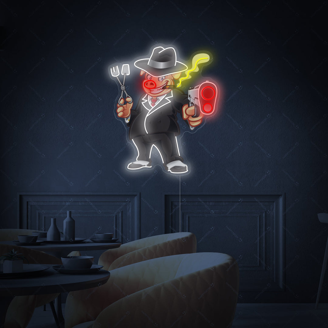 "Varken Barbeque Grills" Neonbord