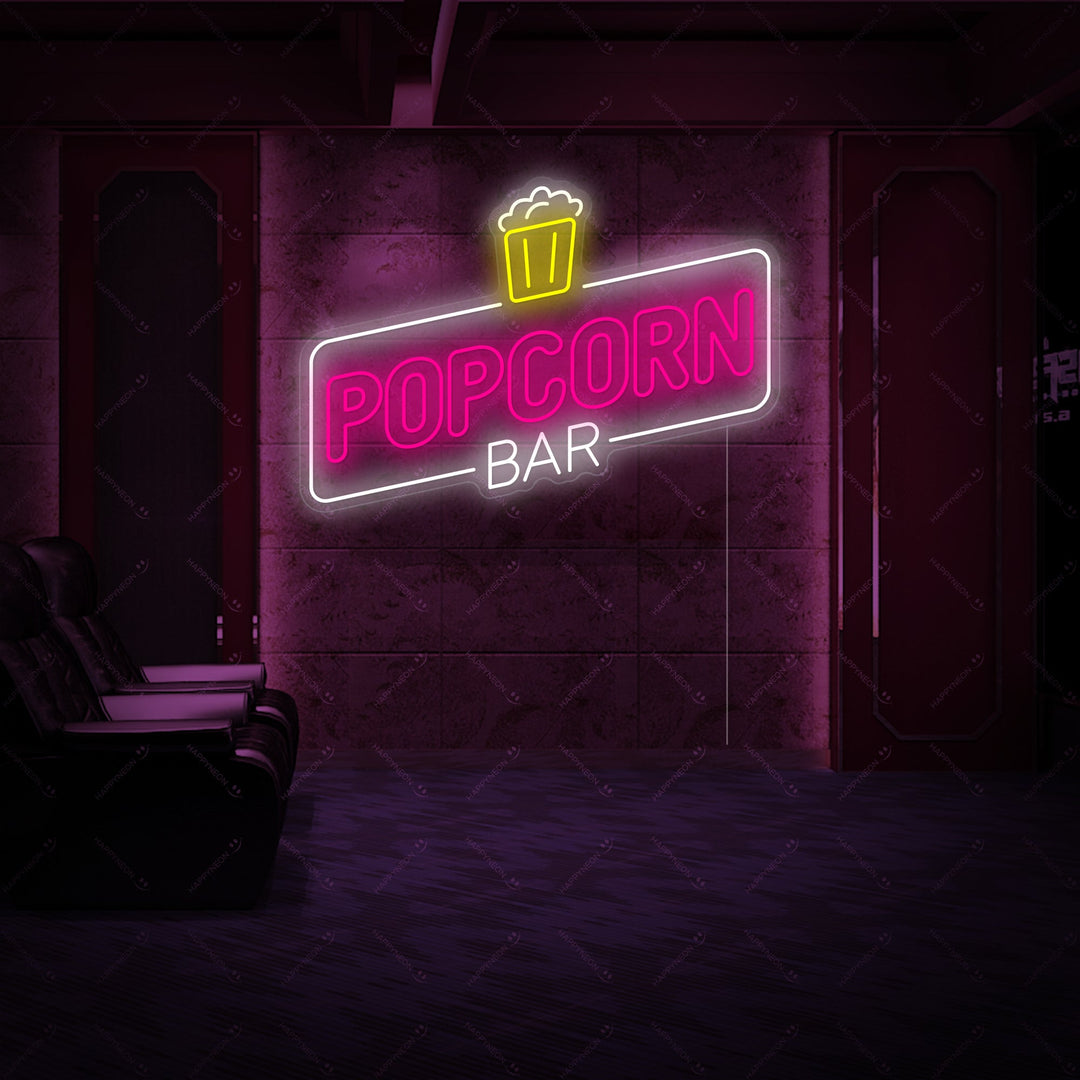 "Popcorn Bar" Neonbord
