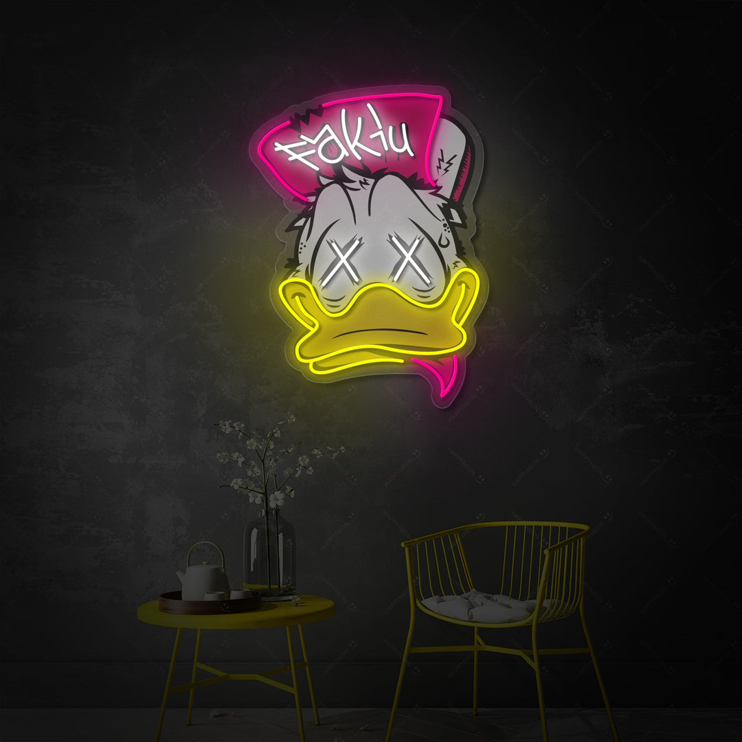 "Punk Duck" Neonbord