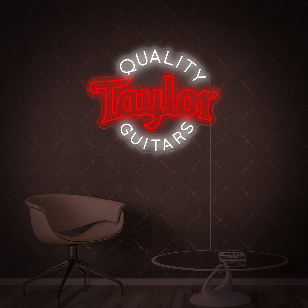 "Quality Taylor Guitars" Neonbord