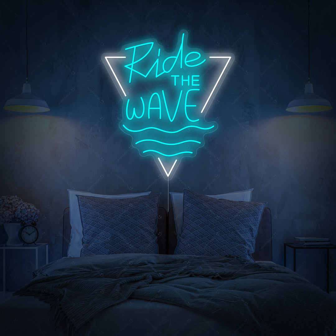 "Ride The Wave" Neonbord