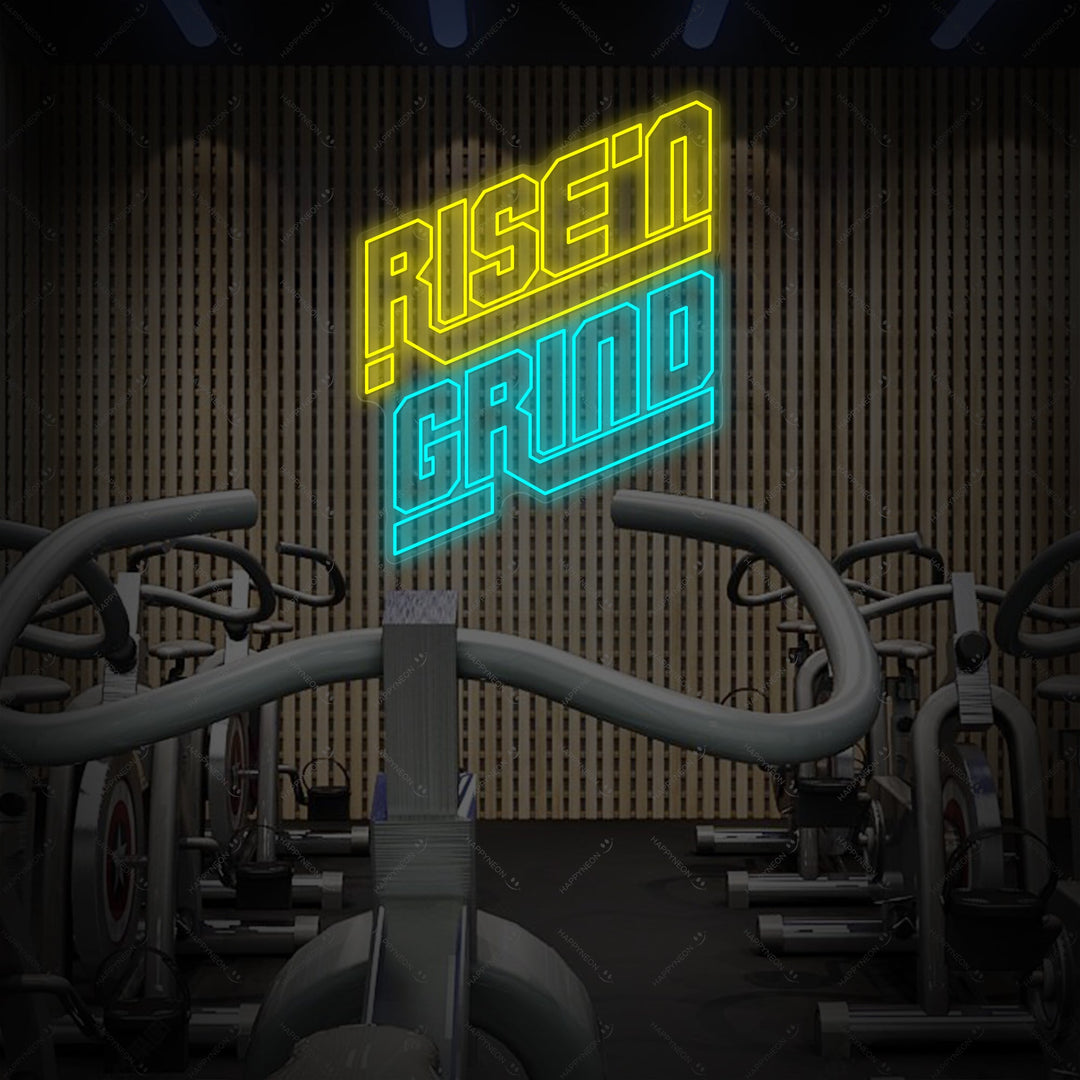 "Rise'n Grind" Neonbord