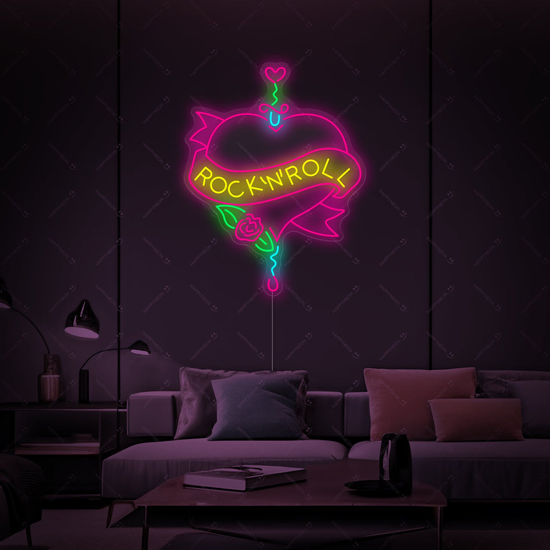 "Rock N Roll" Neonbord