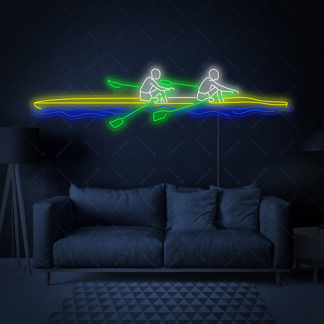 "Roeiboot" Neonbord