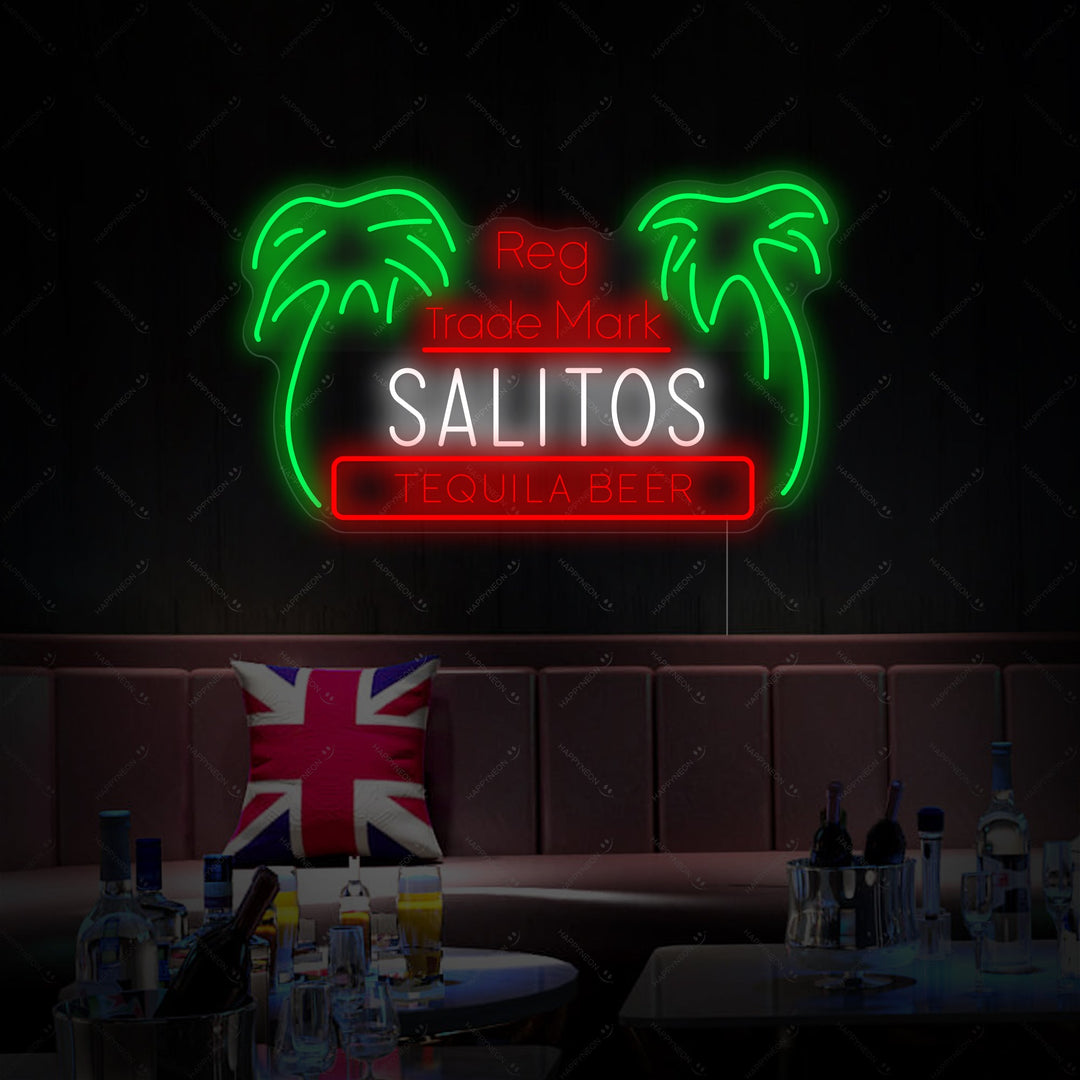 "Salitos Palm" Neonbord
