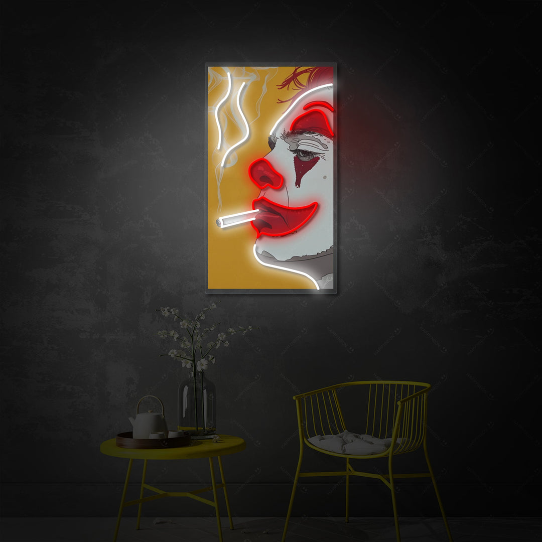 "Rokende Joker" Neonbord