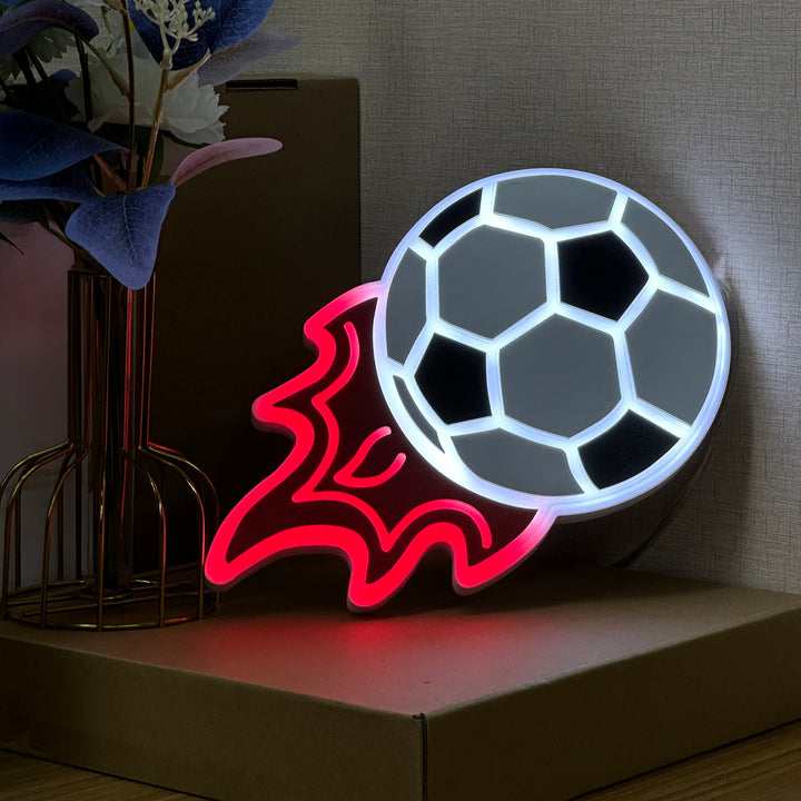 "Vlammende voetbal" Neon Like