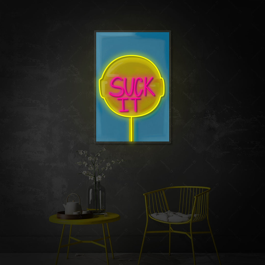 "Suck It Lollipop" Neonbord