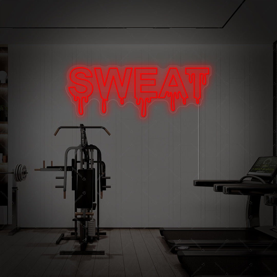 "Sweat" Neonbord