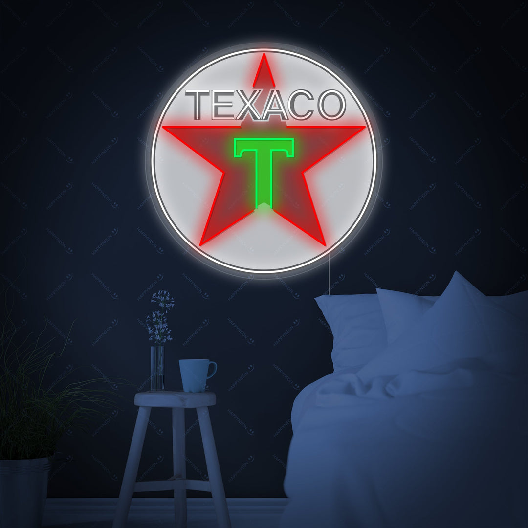 "Texaco Benzine" Neonbord