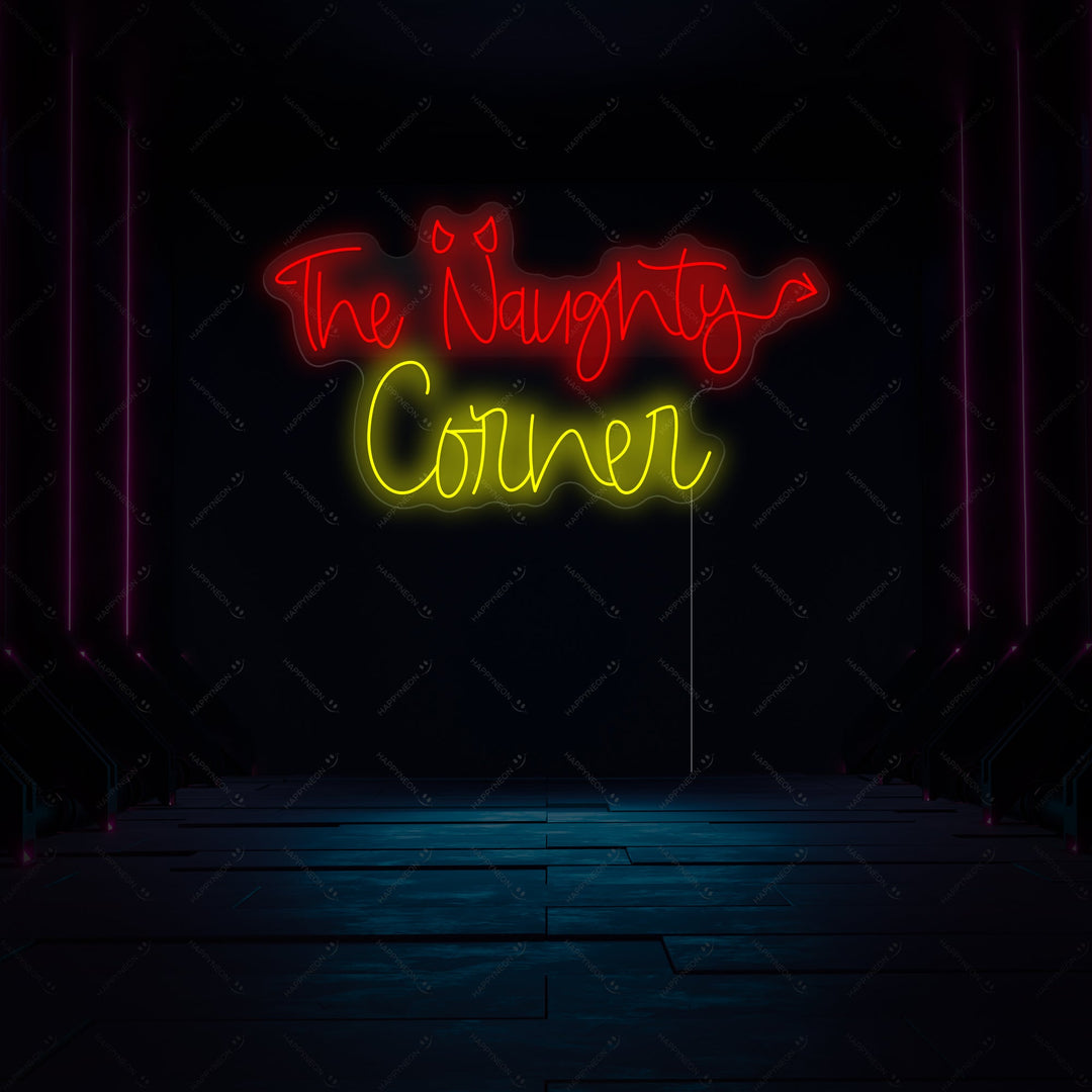 "The Naughty Corner" Neonbord