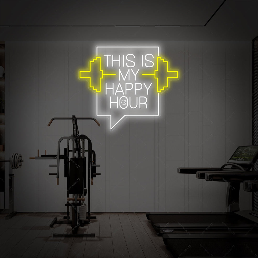 "This Is My Happy Hour" Neonbord