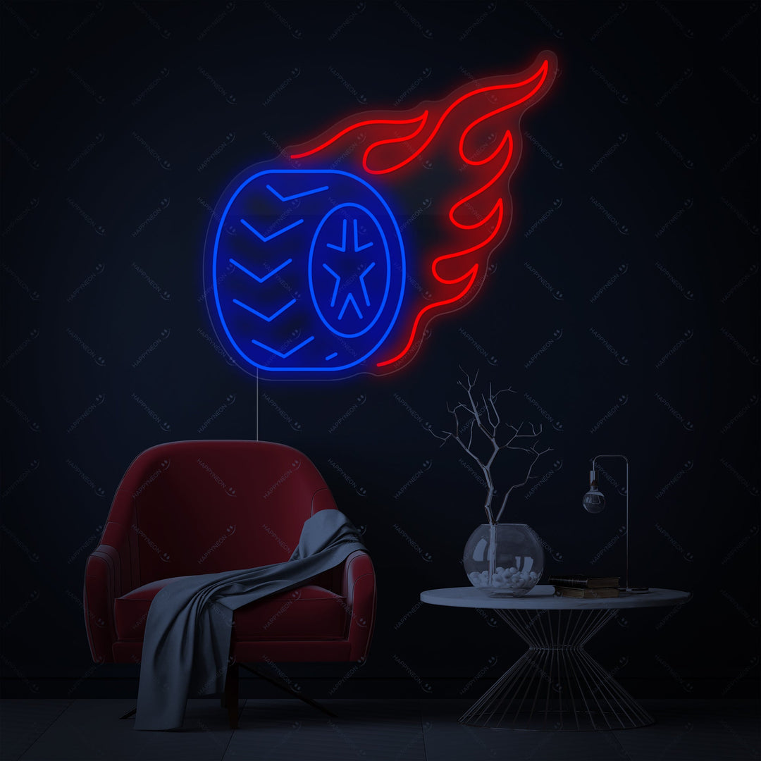 "Band vlam" Neonbord