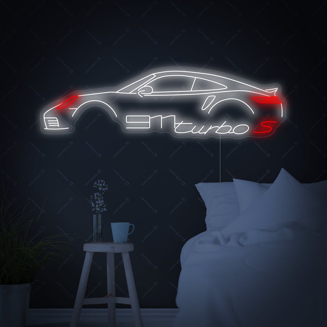 "Turbo S Auto" Neonbord