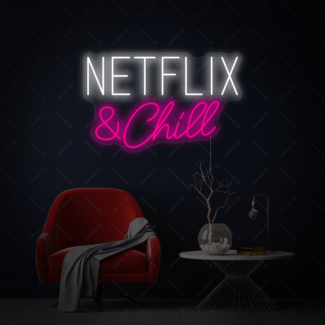 "TV Show & Chill" Neonbord