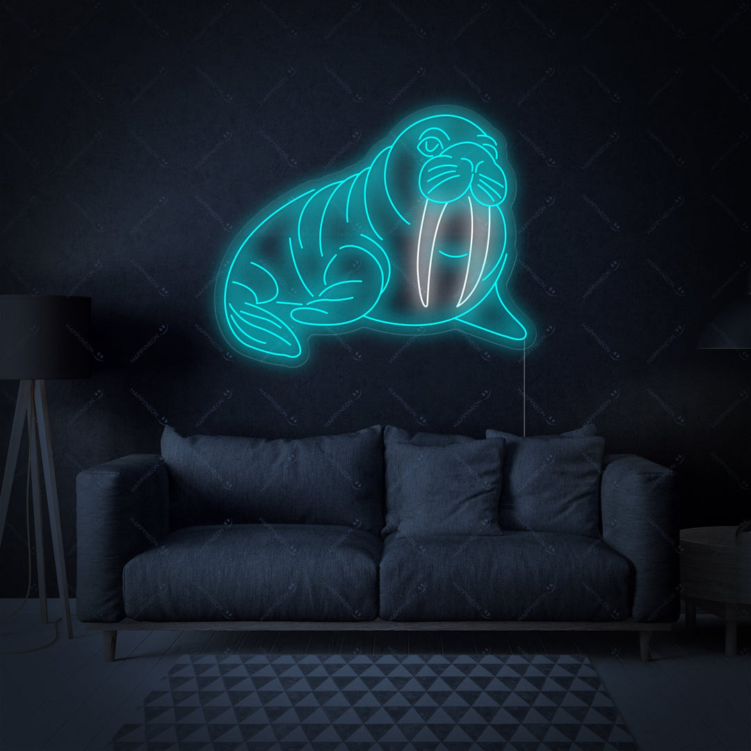 "Walrus" Neonbord