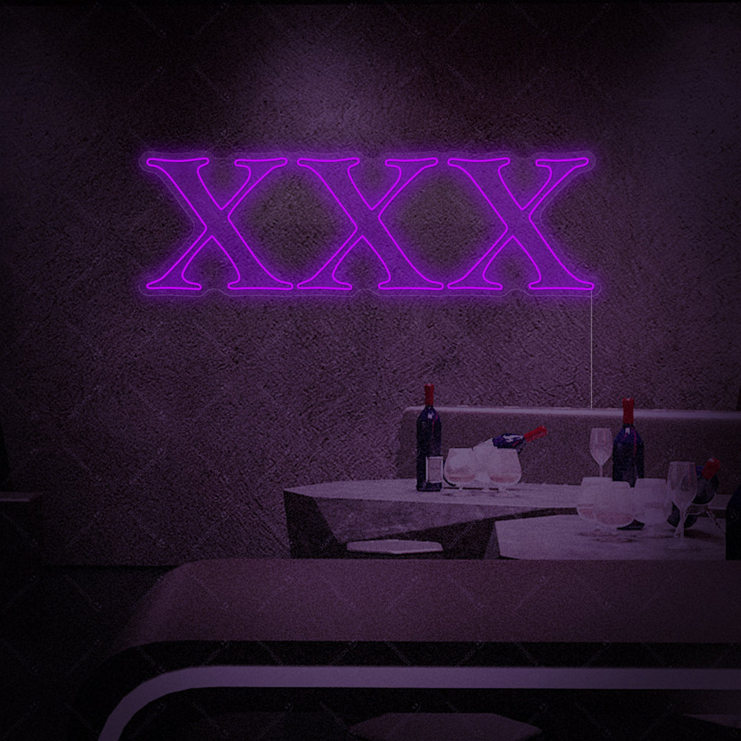 "XXX Volwassen Sexshop Logo" Neonbord