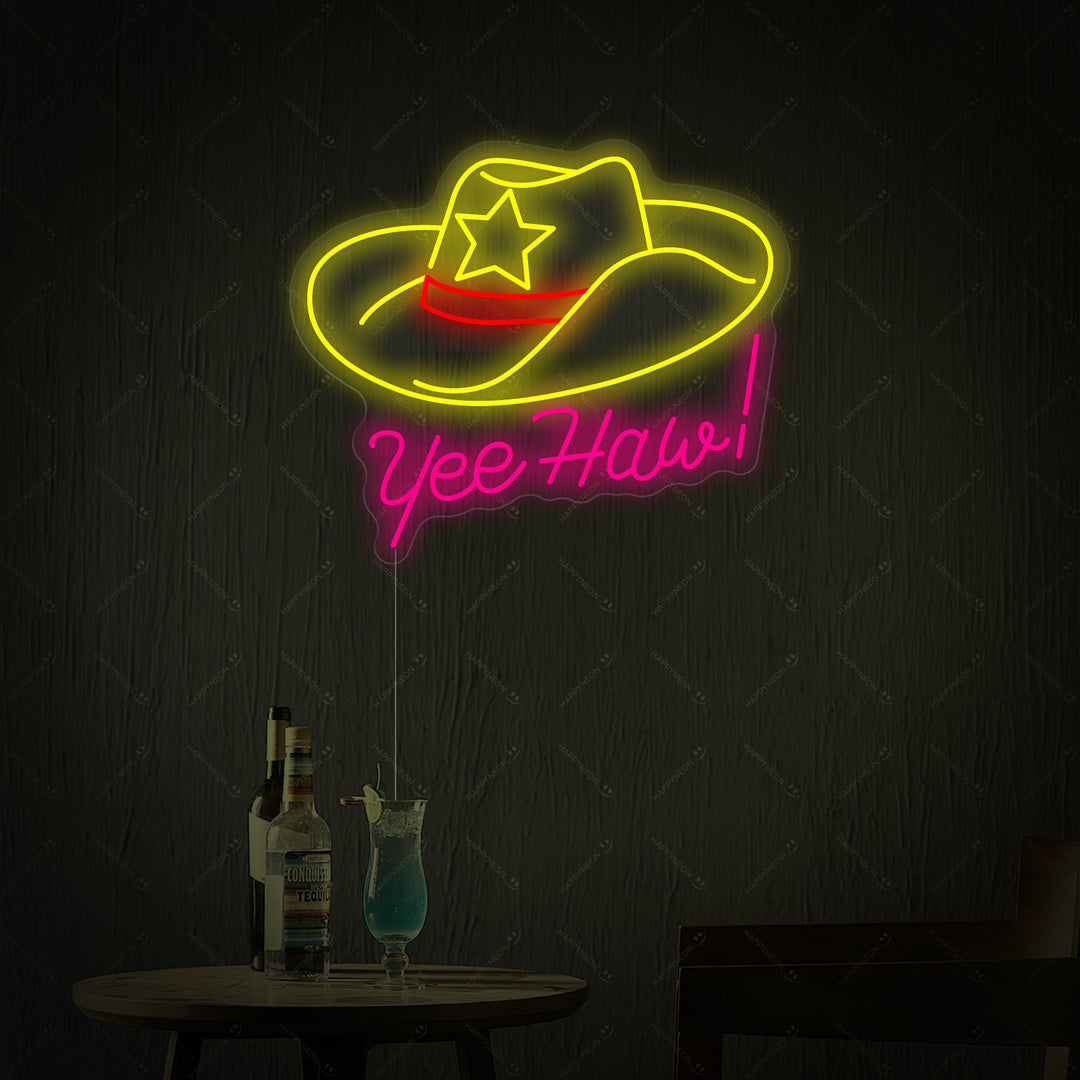 "Yeehaw" Neonbord