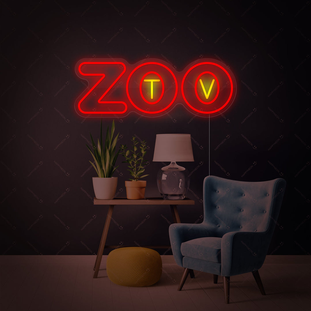 "Zootv" Neonbord