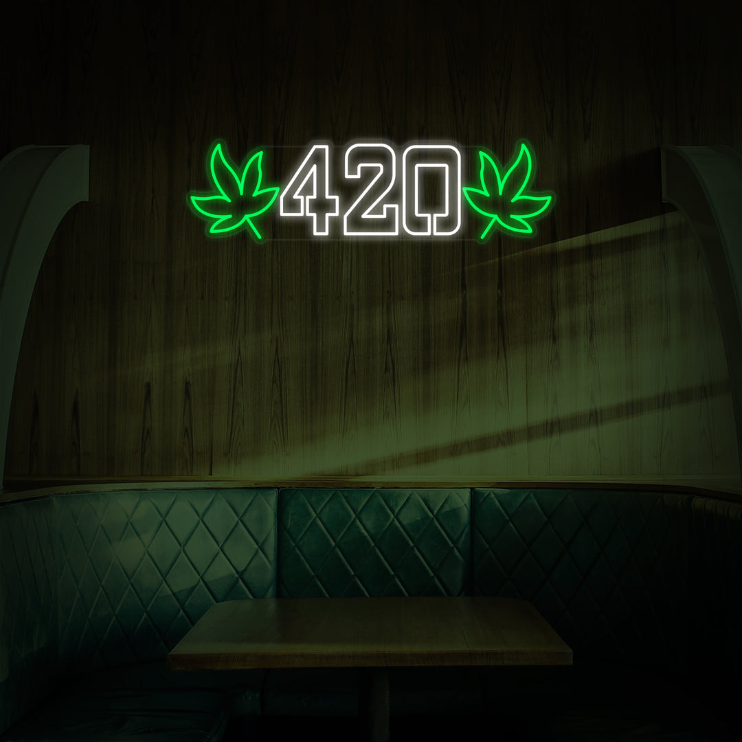 "420 Wiet" Neon Verlichting