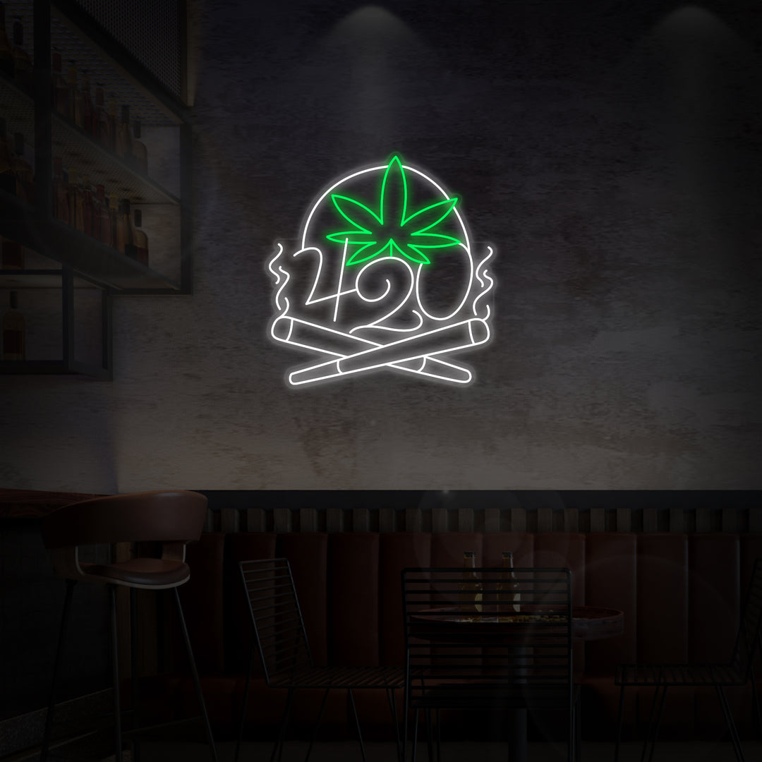 "420 Wiet Rook" Neon Verlichting