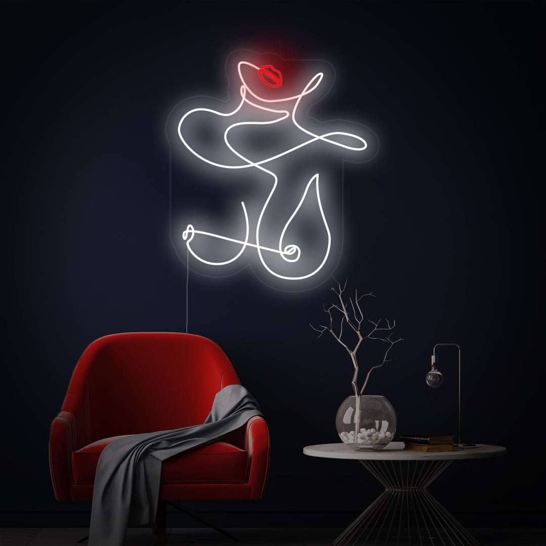 "Abstract Vrouwenlichaam" Neon Verlichting