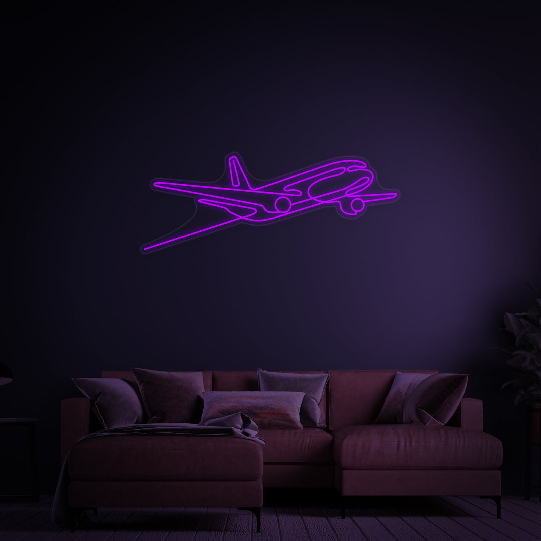 "Vliegtuig" Neon Verlichting