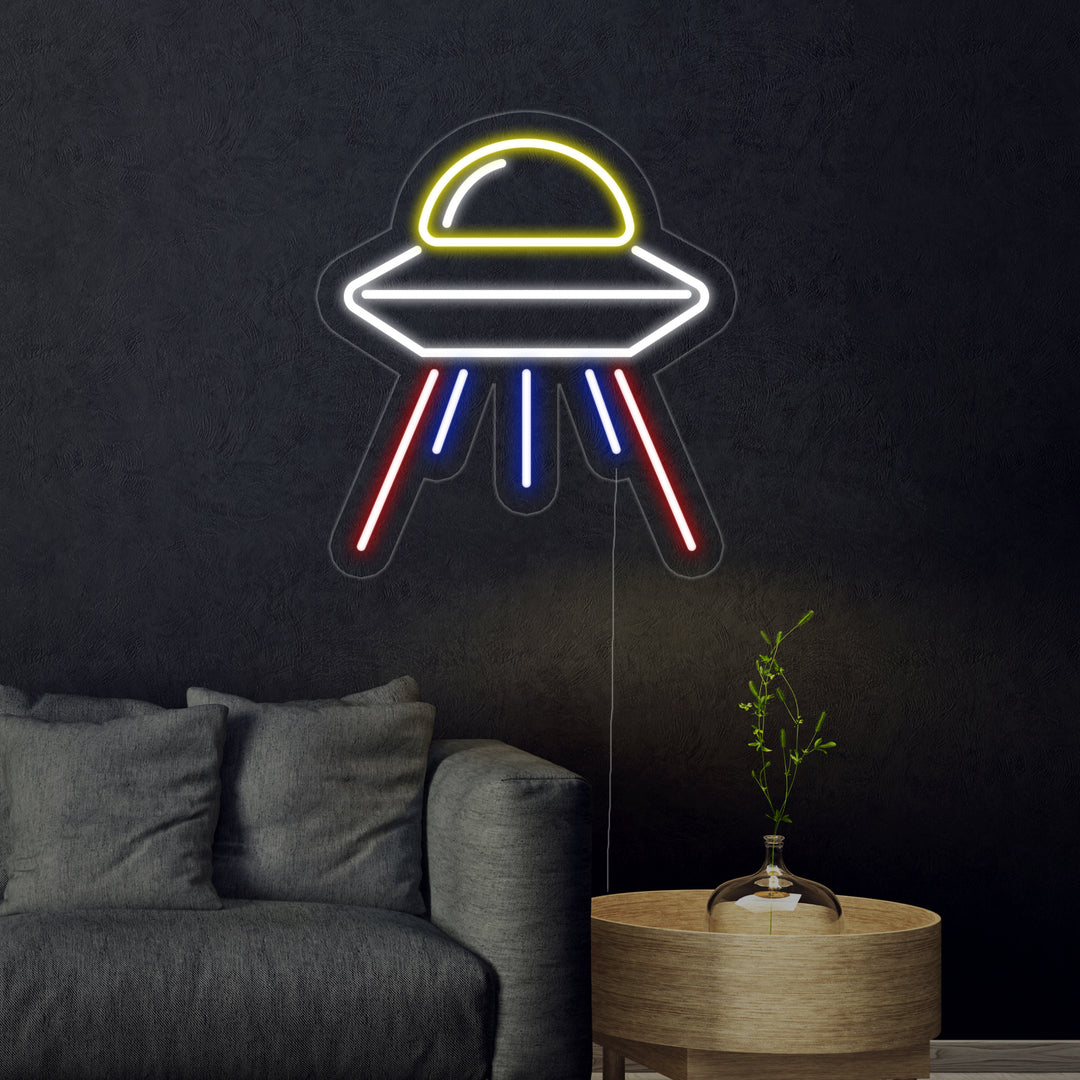 "Buitenaards Ruimteschip" Neon Verlichting