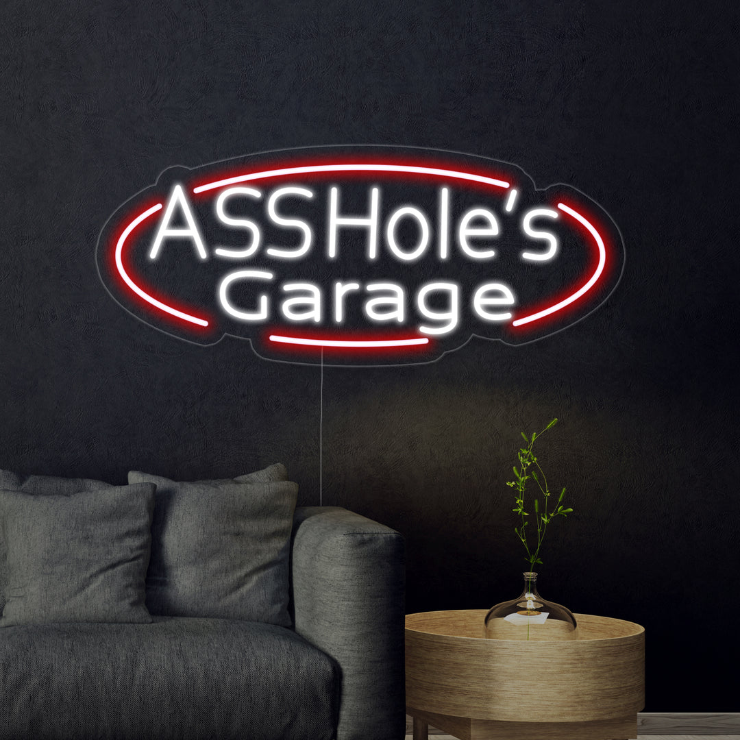 "Assholes Garage" Neon Verlichting