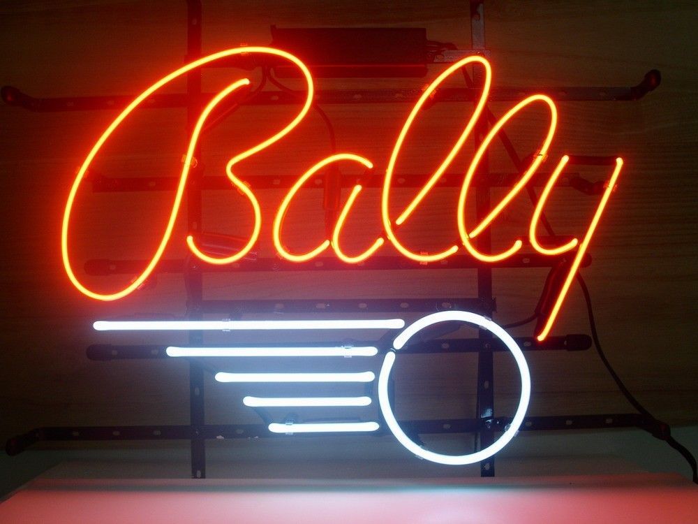"Bally Flipperkast" Neon Verlichting
