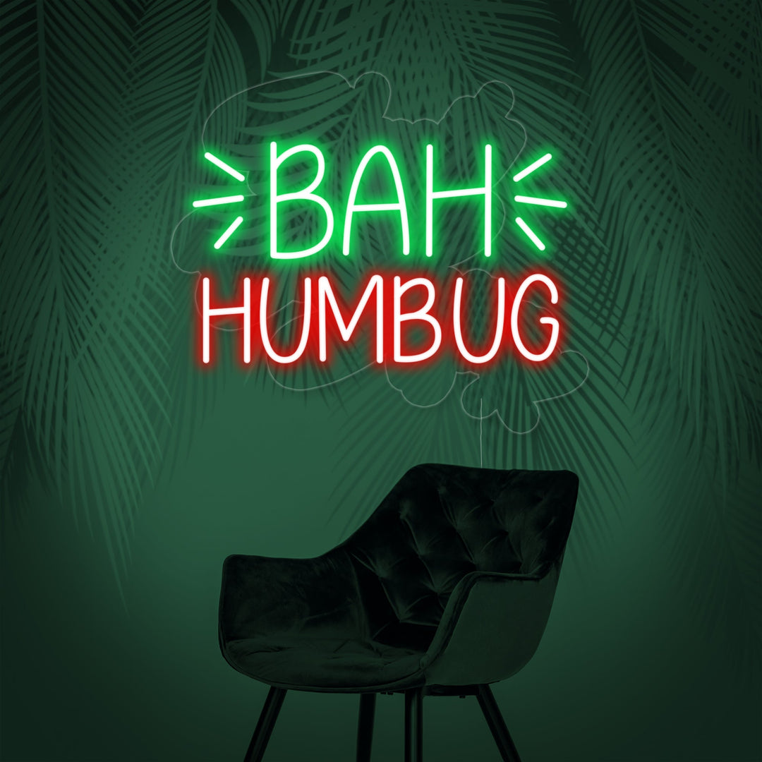 "Bah Humbug" Neon Verlichting