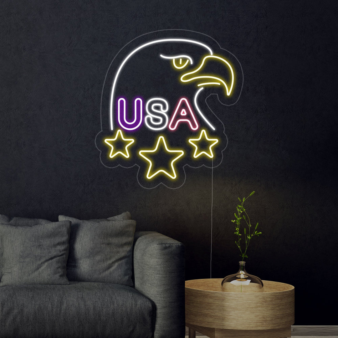 "Amerikaanse Zeearend, USA" Neon Verlichting