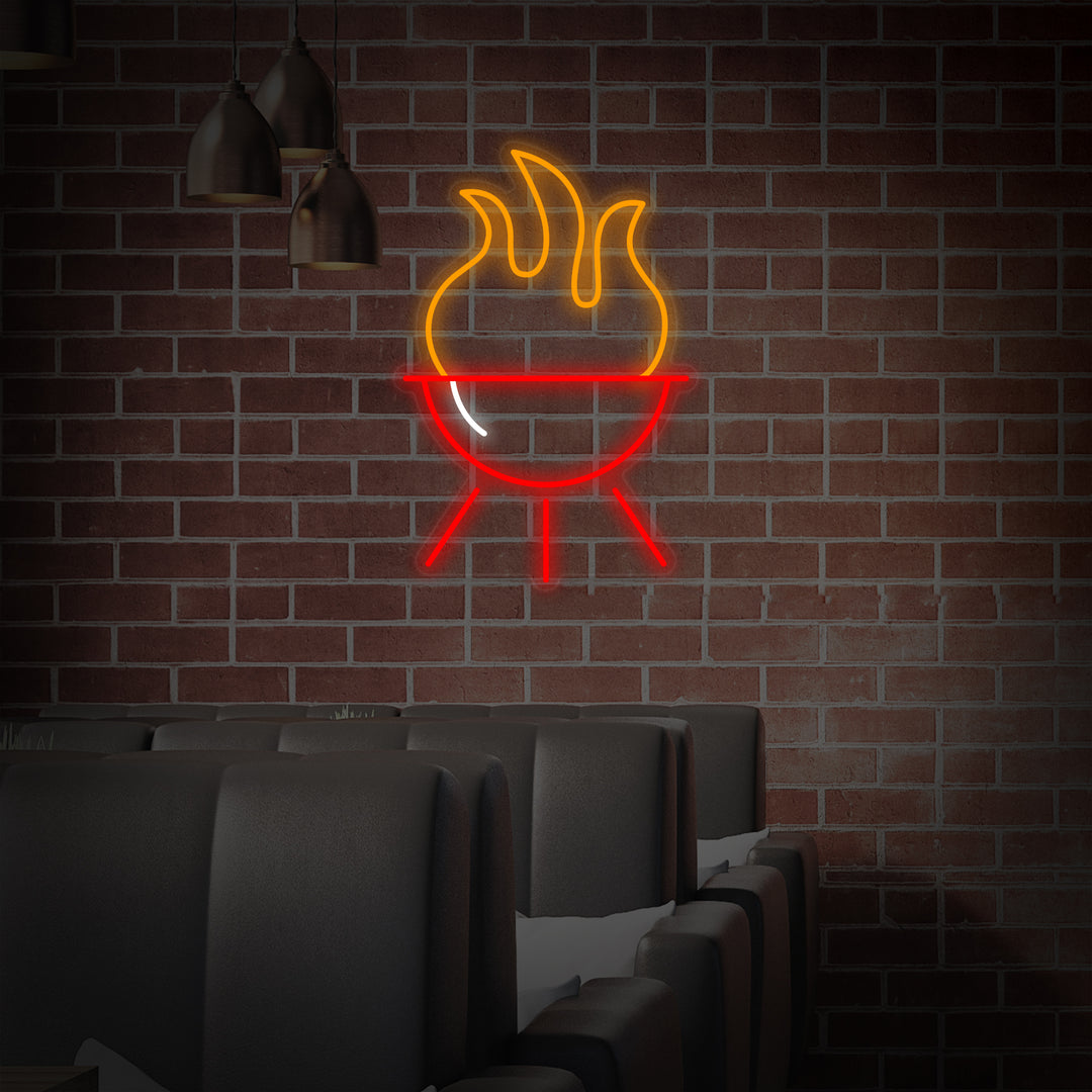 "Barbecuerestaurant En Barbecue" Neon Verlichting